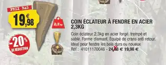 Coin éclateur A Fendre En Acier 2,3 kg