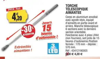 Torche Telescopique Aimantee