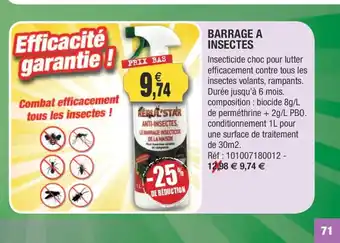 Barrage A Insectes