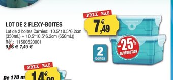 Outiror Lot De 2 Flexy-Boites offre