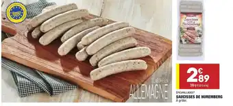 ALDI Saucisses De Nuremberg offre