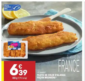 ALDI Filets De Colin D'Alaska Façon Meunière offre