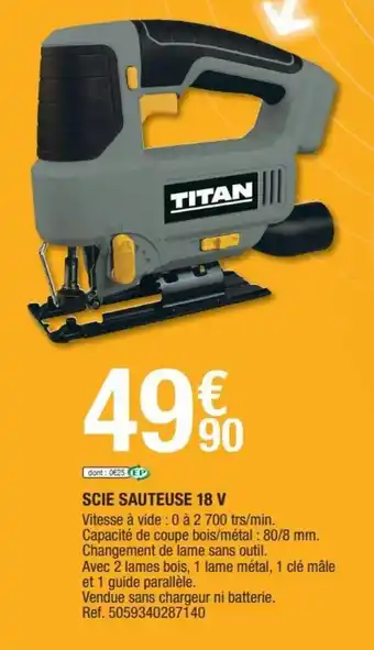 Brico Dépôt Scie Sauteuse 18 V offre