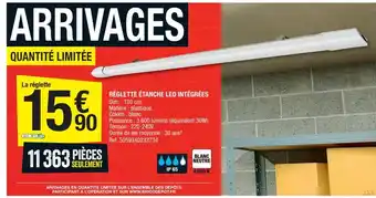 Brico Dépôt Réglette étanche led intégrées offre