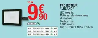 Brico Dépôt Projecteur Lucano offre