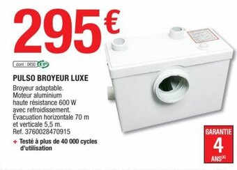 Brico Dépôt Pulso Broyeur Luxe offre