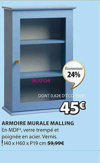 JYSK Armoire murale malling offre