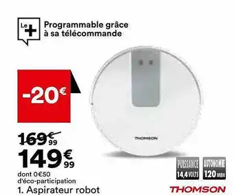 BUT Aspirateur robot thomson offre