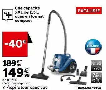 BUT Aspirateur sans sac rowenta offre