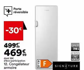 BUT Congélateur armoire signature offre