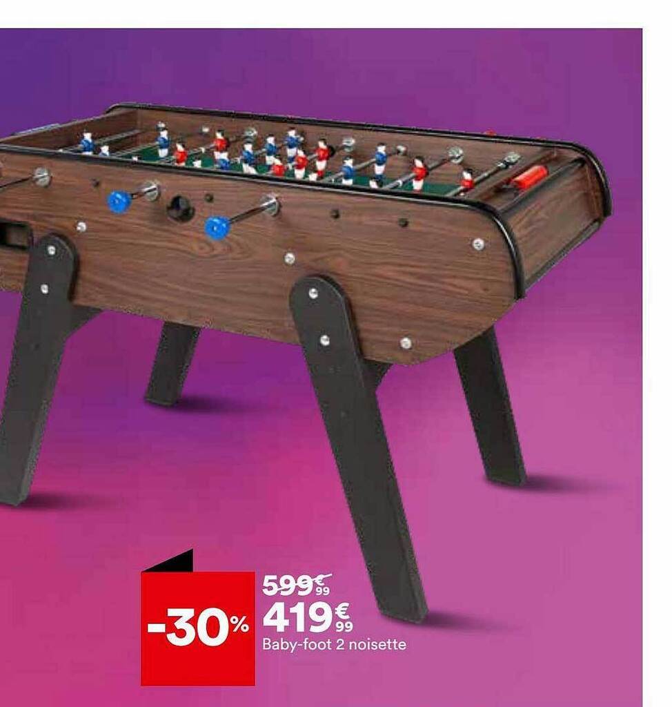 Promo Babyfoot 2 noisette chez BUT