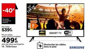 BUT Téléviseur samsung 55 offre
