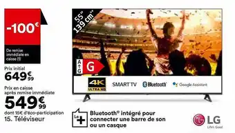 BUT Téléviseur lg 55 offre