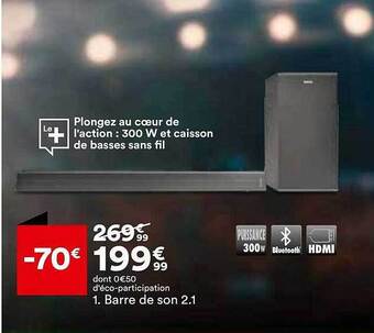 BUT Barre de son 2.1 offre