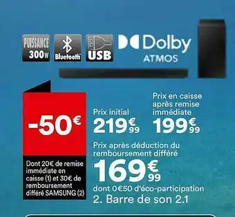 BUT Barre de son 2.1 offre