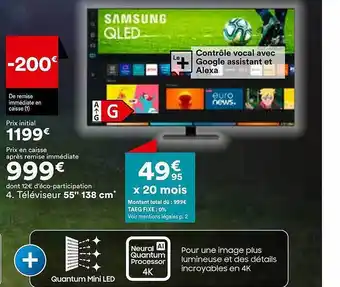 BUT Téléviseur samsung 55 offre