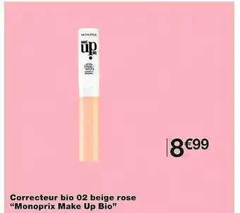 Monoprix Correcteur io 02 beige rose offre