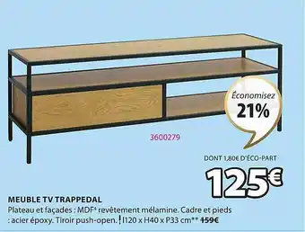 JYSK Meuble tv trappedal offre