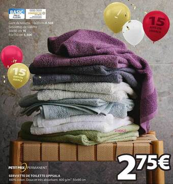 JYSK Serviette de toilette uppsala offre