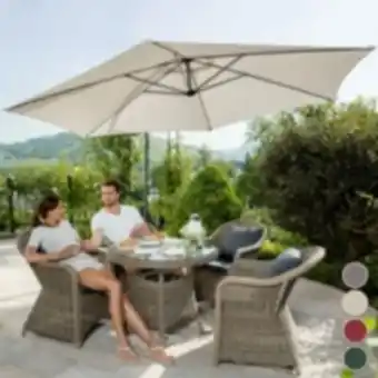 E.Leclerc Brico Tectake parasol 350 cm avec housse de protection - vert offre