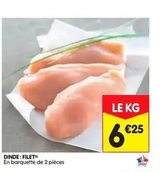 Leader Price Dinde : Filet offre