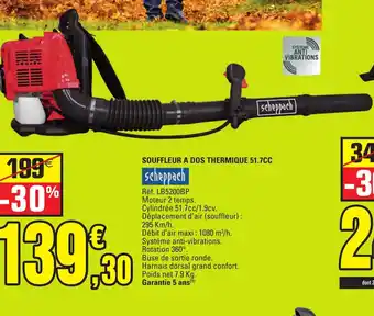 E.Leclerc Souffleur A Dos Thermique offre