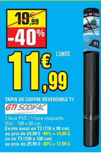 E.Leclerc Tapis de Coffre Reversible T1 offre