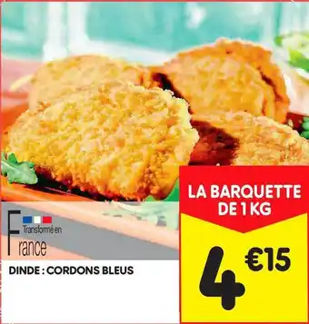 Leader Price Dinde : Cordons Bleus offre