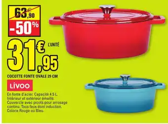 E.Leclerc Cocotte Fonte Ovale 29cm offre