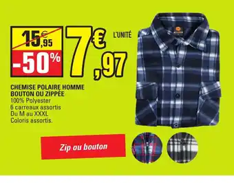 Chemise Polaire Homme Bouton Ou Zippée