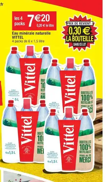 Cora x Carrefour Eau Minerale Naturelle Vittel offre