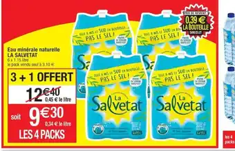 Cora x Carrefour Eau Minérale naturelle La salvetat offre