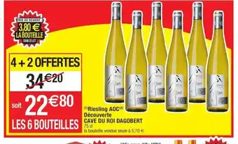 Cora x Carrefour Riesling AOC Découverte cave du Roi Dagobert offre