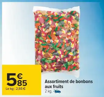 Carrefour Assortiment de bonbons aux fruits offre