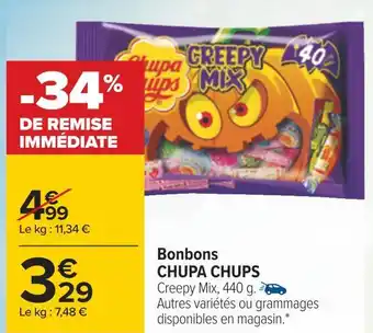 Carrefour Chupa chups bonbons offre