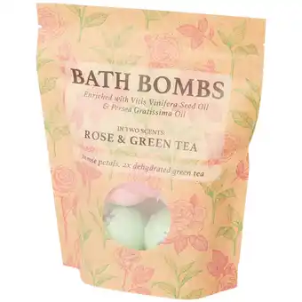 Action Bombes de bain rose & green tea offre