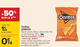 Carrefour Doritos tortillas offre