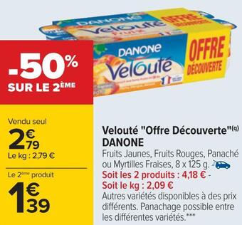 Carrefour Danone velouté "offre découverte" offre
