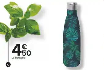 Carrefour Bouteille isotherme décorée offre