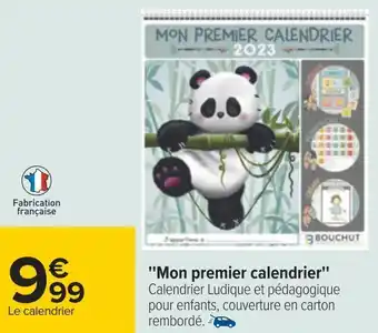 Carrefour ''mon premier calendrier'' offre