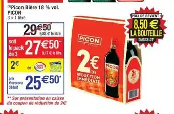 Cora x Carrefour Picon Bière 18%vol Picon offre