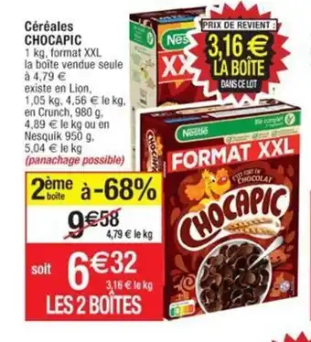 Cora x Carrefour Céréales Chocapic offre