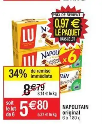 Cora x Carrefour Napolitain Original offre