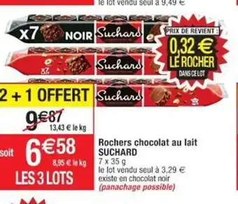 Cora x Carrefour Rochers Choocolat Au Lait Suchard offre