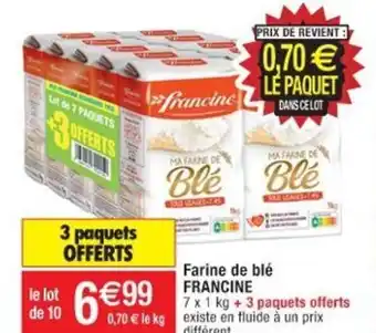 Cora x Carrefour Farine de Blé Francine offre