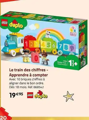 Le train des chiffres-apprendre à compter lego duplo