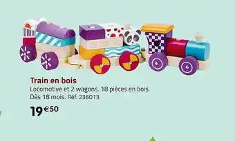 Casino Supermarchés Train en bois offre