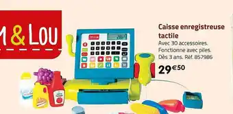 Caisse enregistreuse tactile