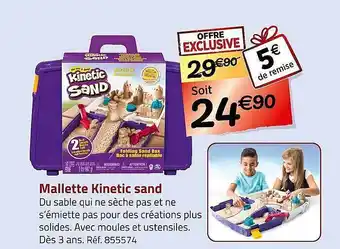 Mallette kinetic sand