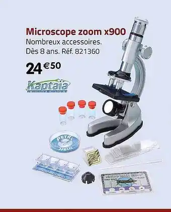 Microscope zoom x900 kaptaia